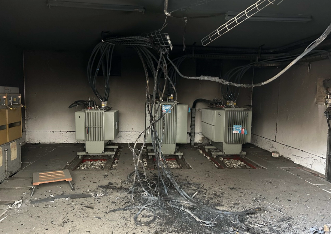  La panne du point de livraison local qui a subi un incendie